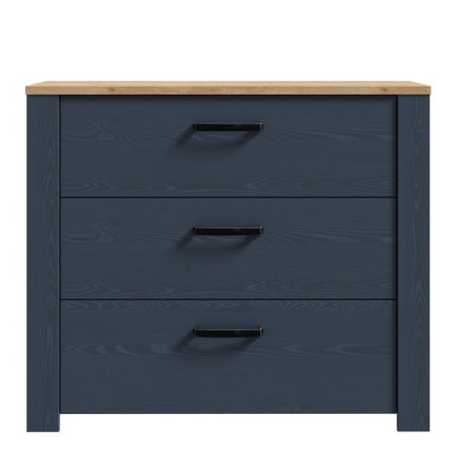 Boho 3 Drawer Chest Navy - Image 3