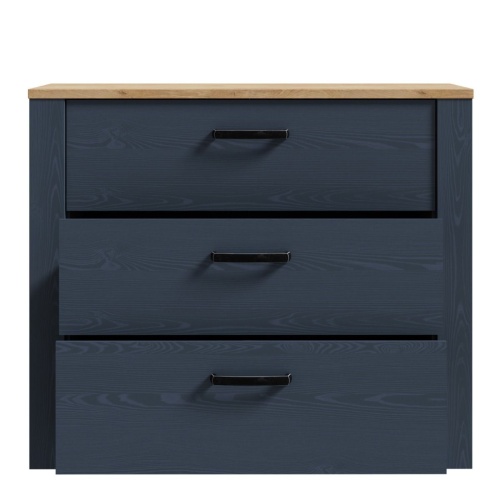 Boho 3 Drawer Chest Navy - Image 5