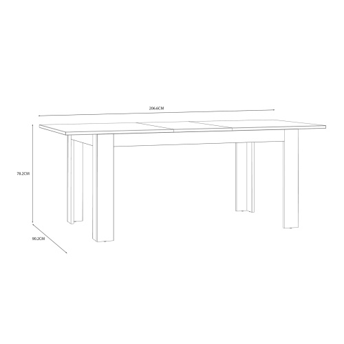 Boho Extending Dining Table Navy - Image 8