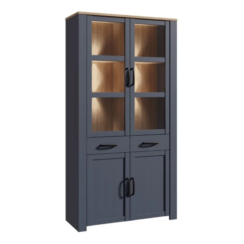 Boho-LED-Display-Cabinet-4-Door-Navy.jpg IW Furniture | Free Delivery