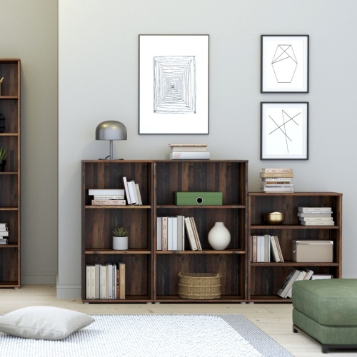 Essential-Low-Wide-2-Shelf-Bookcase-in-Vintage-Oak2.jpg IW Furniture | Free Delivery