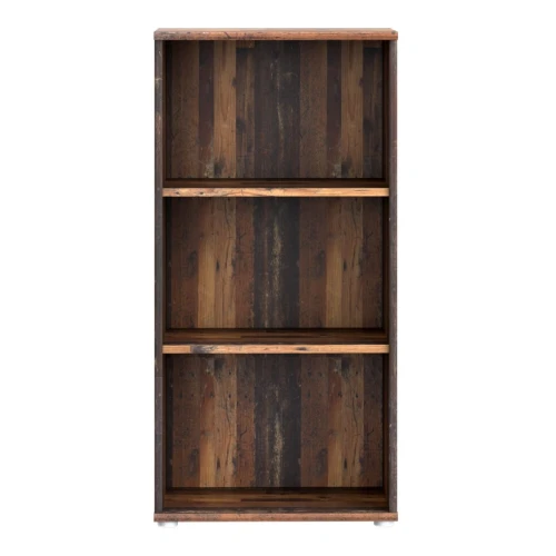 Essential-Tall-Narrow-2-Shelf-Bookcase-in-Vintage-Oak1.jpg IW Furniture | Free Delivery