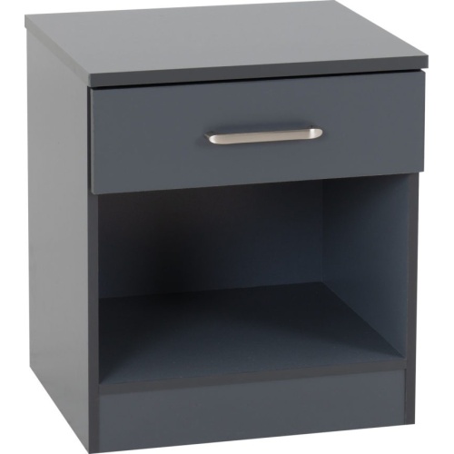 Dakota 1 Drawer Bedside DG