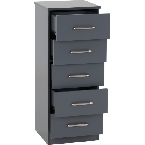 Dakota 5 Drawer Narrow Chest DG